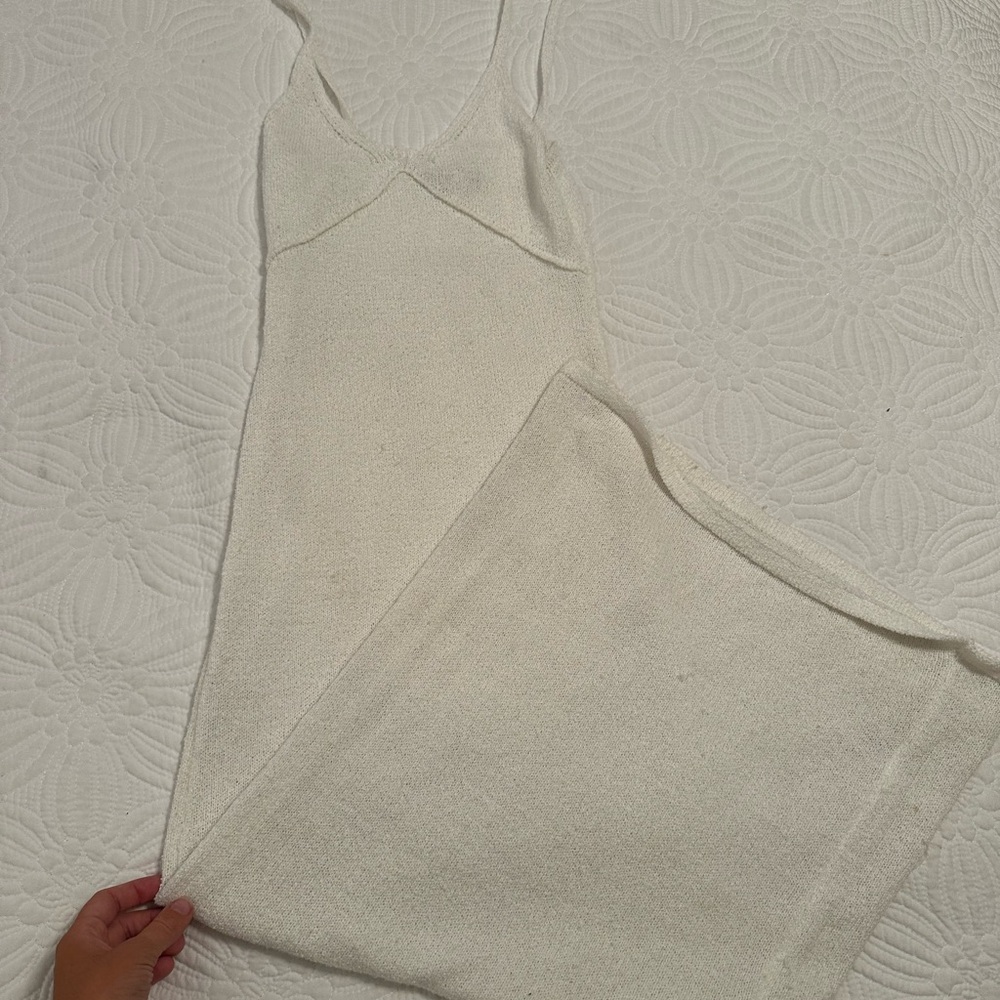 Beginning Boutique Cream Maxi Dress